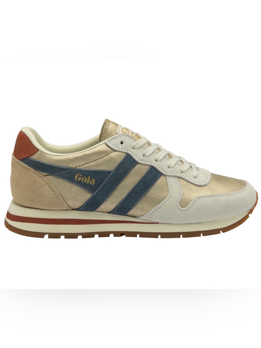Gola Classics Women's Daytona Blaze Sneakers Gold/Ink/Orange Spice size 10 EUC